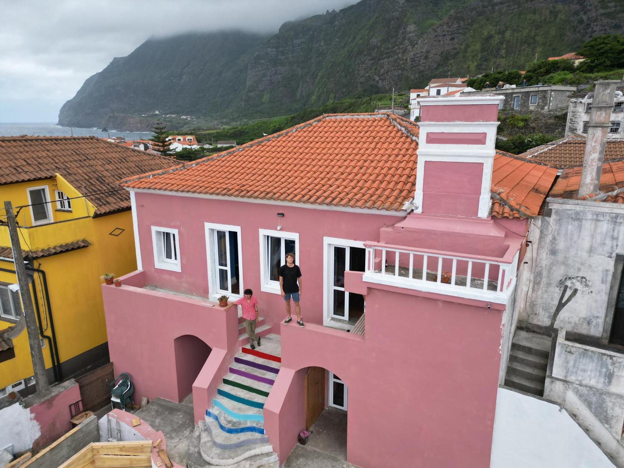 Hostel The Pink House Faja Grande Exterior foto